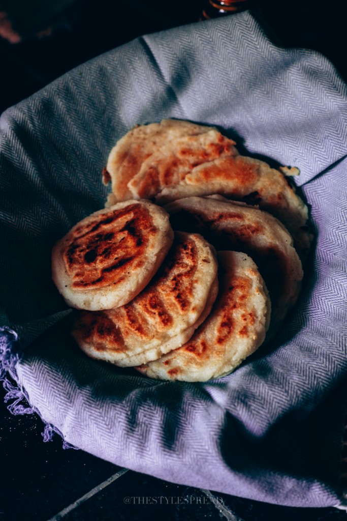 Colombian cheese arepas